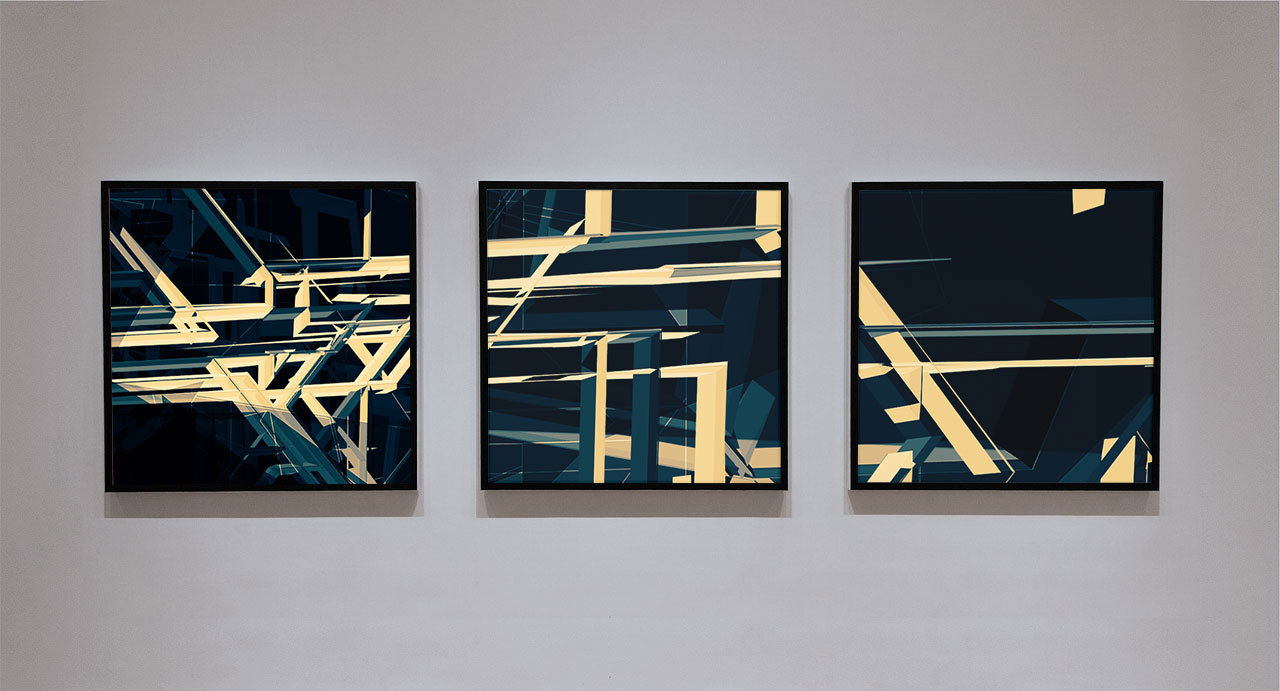 Shument, structure, digital print by Laurent Bompard
