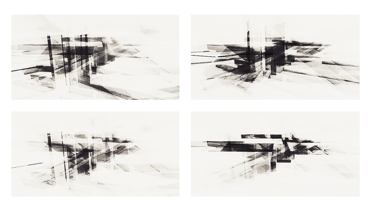 concrete abstract 2, structure, digital print by Laurent Bompard
